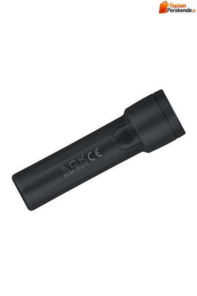 ACK AC06-00231 Led Fener Siyah Gövde 30CM Mikro USB Kablolu